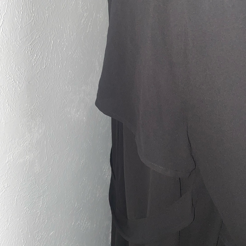 Naked Wardrobe Black Sheer Duster Trench Maxi Jacket in Small NWT - Picture 11 of 12